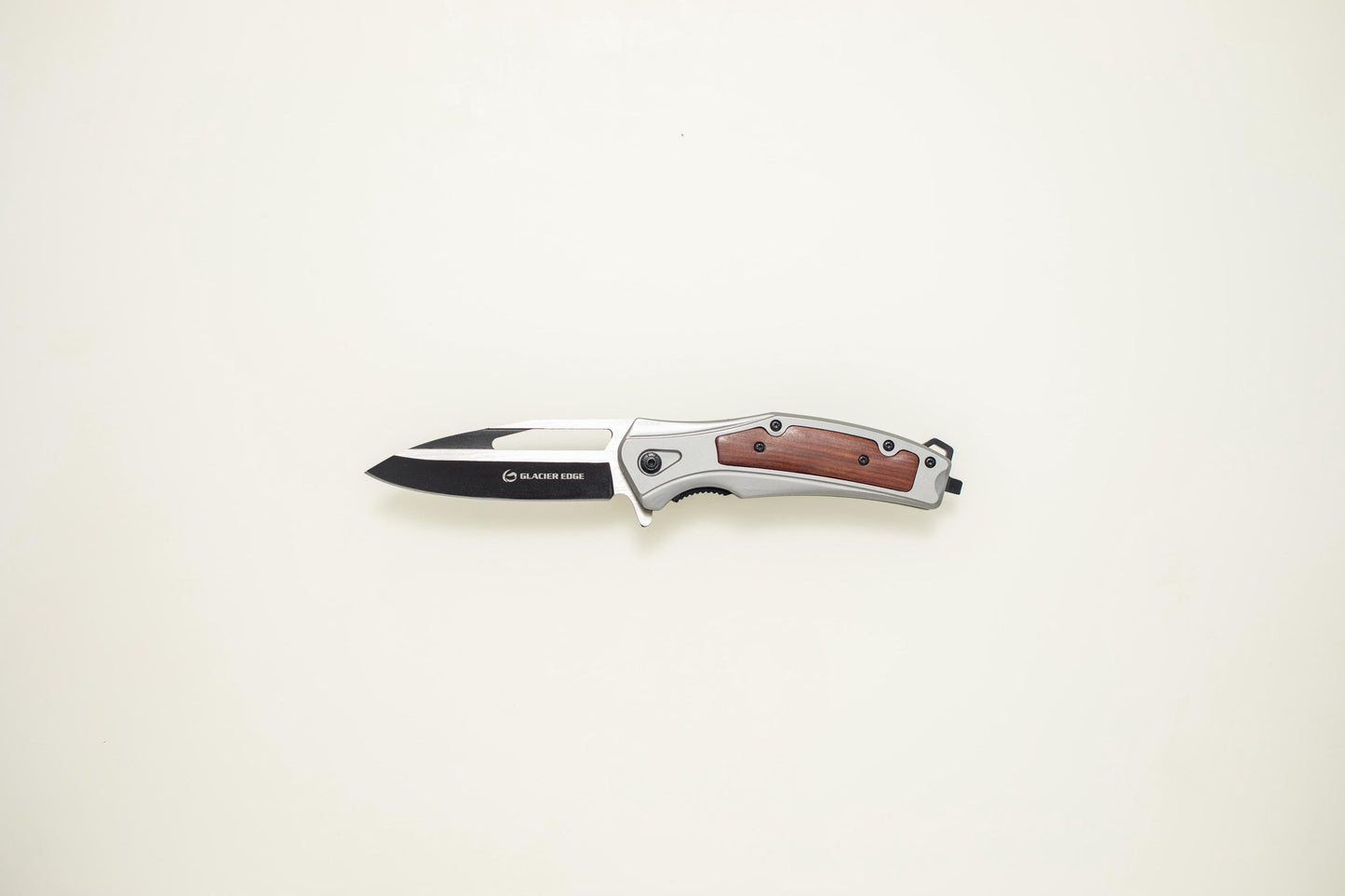 Titanium Steel Folding EDC Knife – 3Cr13 Blade, Rosewood Inlay, Premium Pocket Knife
