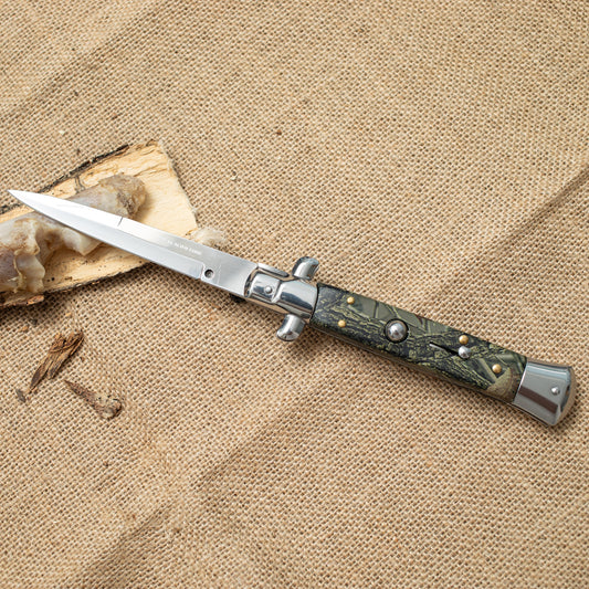Camo Folding Knife – 3CR13 Steel Blade, Tactical Outdoor EDC Knife