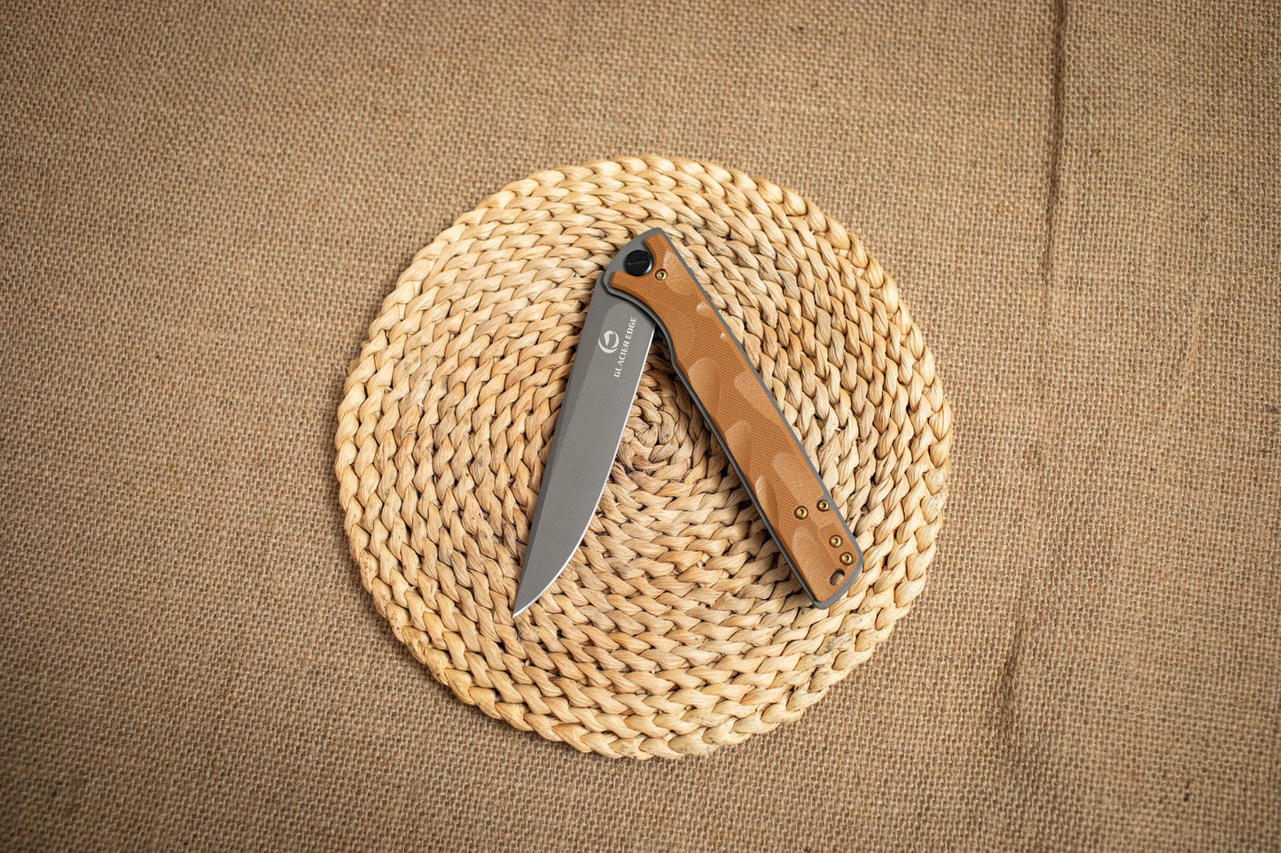 Lightweight Long Blade EDC Knife – Titanium Coated 5Cr14 Steel, G10 Handle, Outdoor Utility Tool