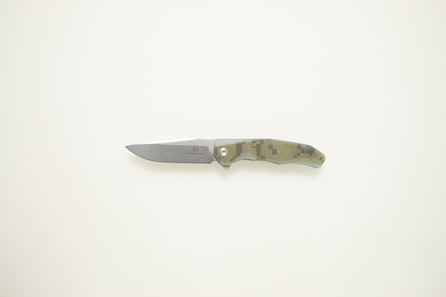 Premium G10 Folding EDC Knife – 5Cr14 Steel, Stonewashed Blade, Lightweight Outdoor Utility Tool