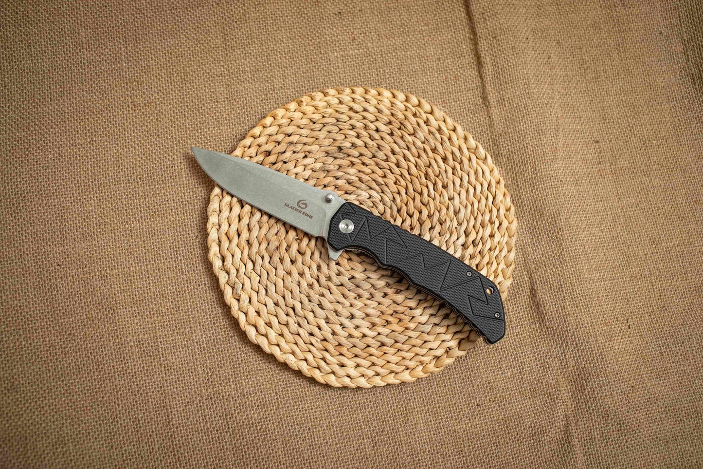 G10 Folding EDC Knife – 5Cr14 Stonewashed Blade, Lightweight Outdoor Utility Tool