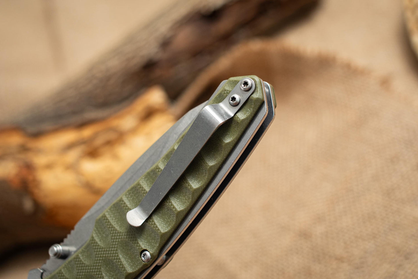 G10 Folding EDC Knife – 5Cr14 Stonewashed Blade, CNC Precision, Lightweight Outdoor Utility Tool