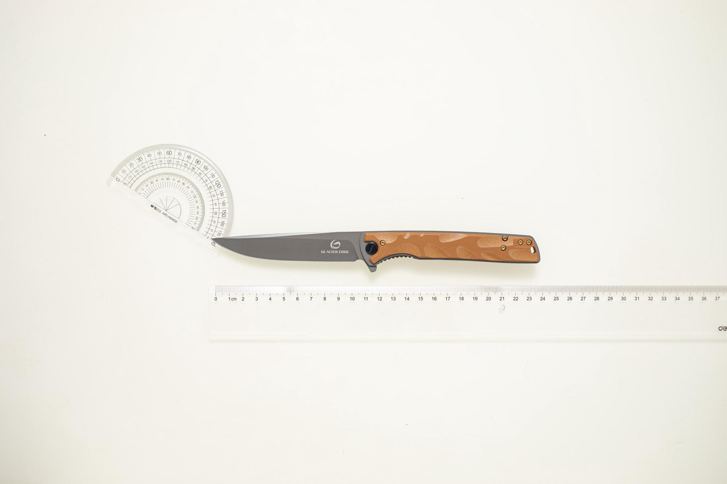 Lightweight Long Blade EDC Knife – Titanium Coated 5Cr14 Steel, G10 Handle, Outdoor Utility Tool