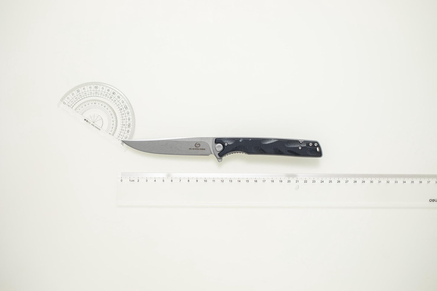 Titanium Coated G10 Folding EDC Knife – Long Blade 5Cr14 Steel, Lightweight Outdoor Utility Tool