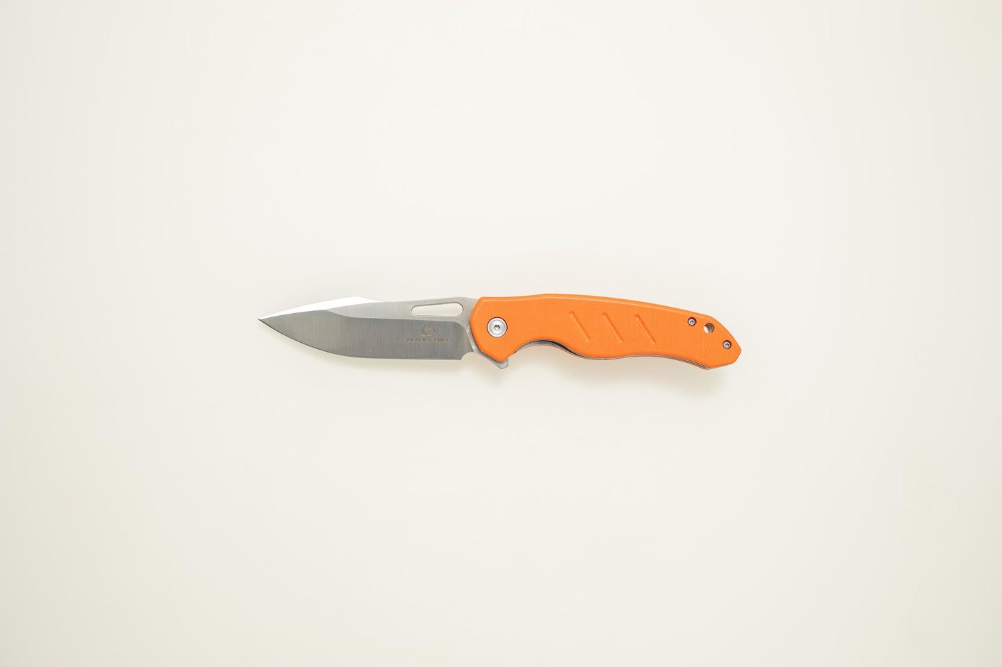 Bright Orange G10 Folding EDC Knife – 5Cr14 Steel Blade, Lightweight Outdoor Utility Tool