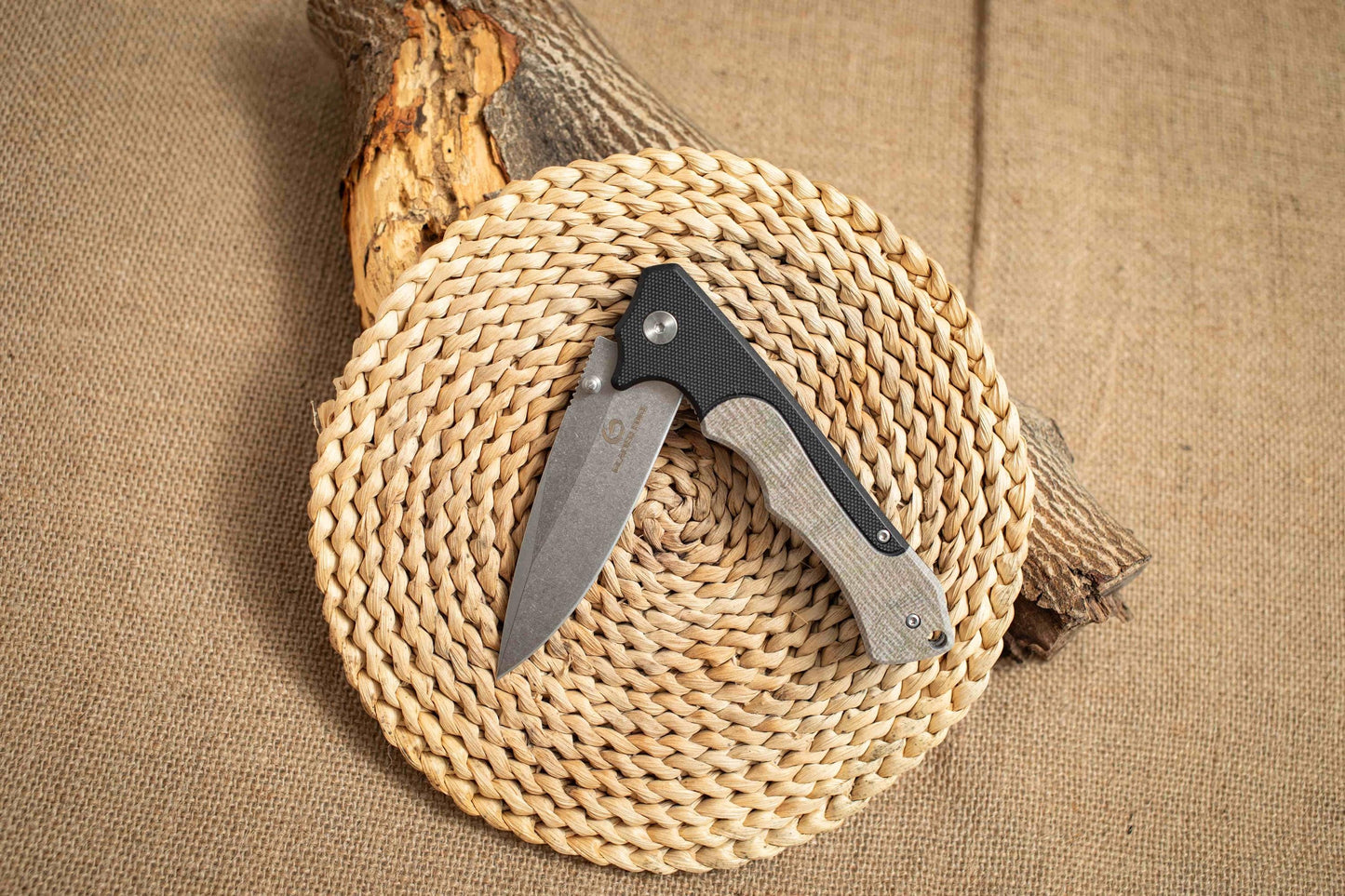 G10 Folding EDC Knife – 5Cr14 Stonewashed Blade, Lightweight Outdoor Utility Tool