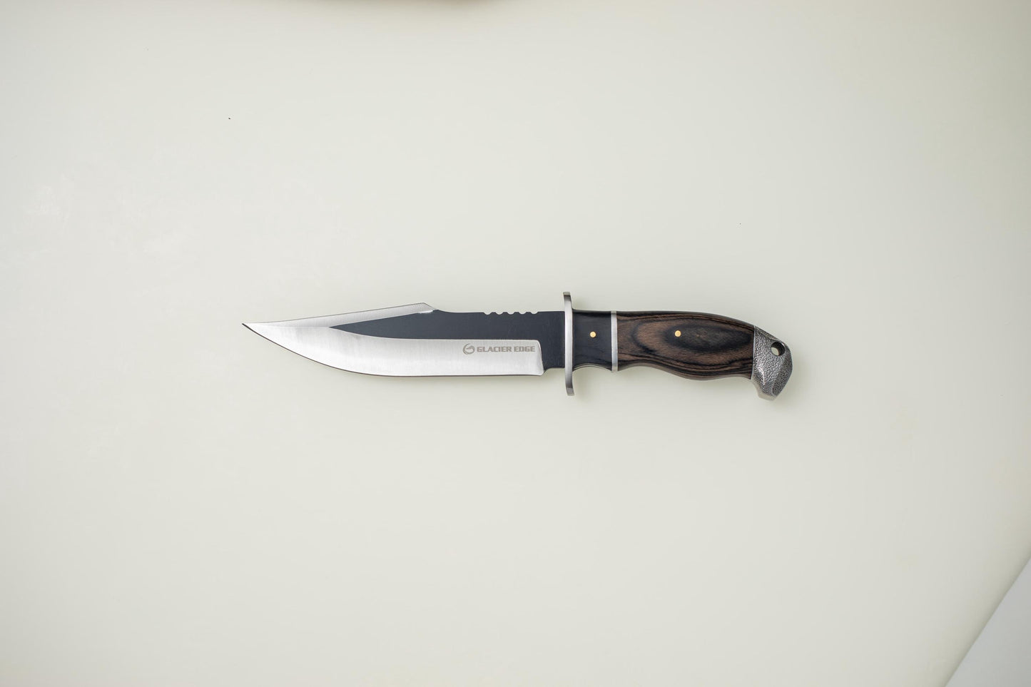 Fixed Blade Hunting Knife with Sheath – Stainless Steel Outdoor Knife, Wood Handle Utility Tool