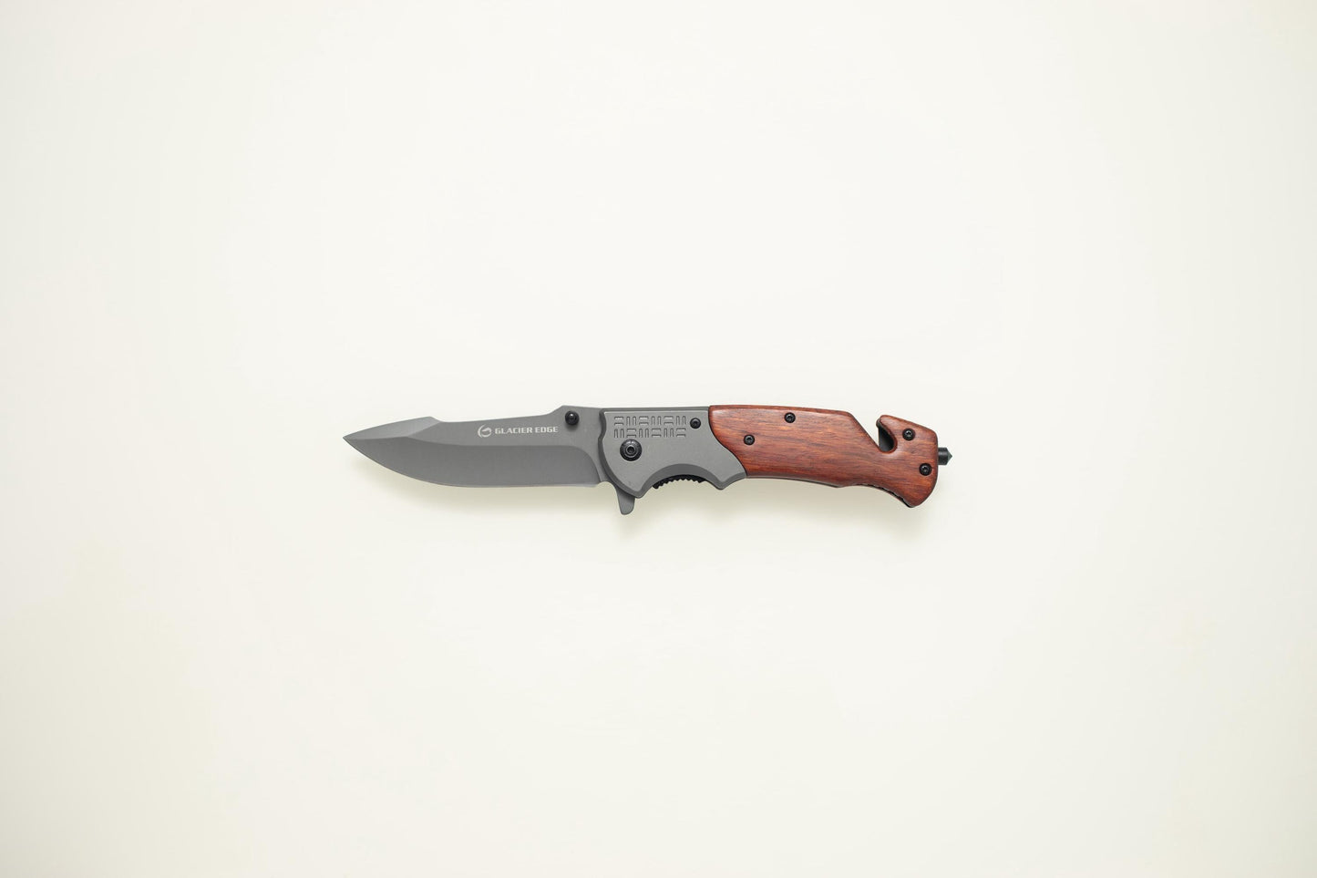 Wood Handle Folding EDC Knife – Titanium Coated 3Cr13 Blade, Premium Pocket Knife Gift