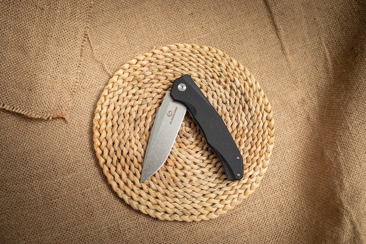 Lightweight Tactical EDC Folding Knife – G10 Handle, Stonewashed 5Cr14 Steel, Pocket Knife