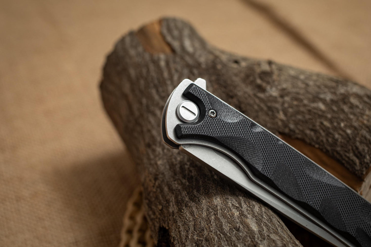 Titanium Coated G10 Folding EDC Knife – Long Blade 5Cr14 Steel, Lightweight Outdoor Utility Tool