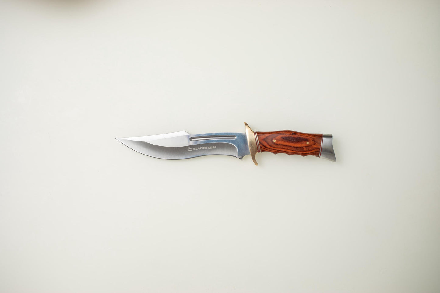Fixed Blade Outdoor Knife with Sheath – Stainless Steel Hunting Knife, Wood Handle Utility Tool