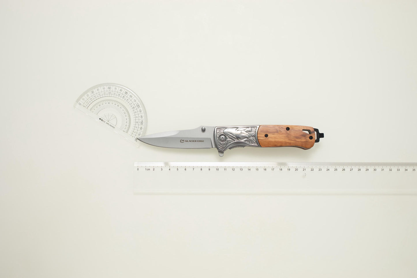 Olive Wood Handle Folding EDC Knife – Titanium Coated 3Cr13 Blade, Premium Pocket Knife