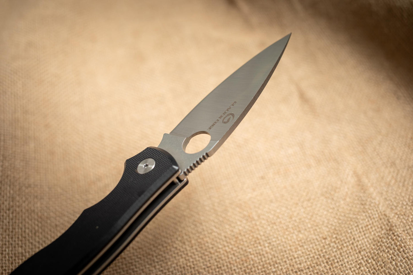 Lightweight G10 Folding EDC Knife – 5Cr14 Steel, Stonewashed Blade, Compact Outdoor Utility Tool