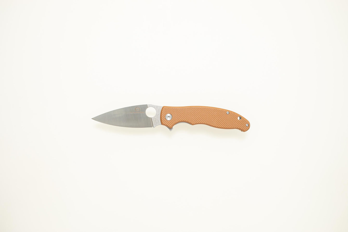 Lightweight Brown G10 Folding EDC Knife – 5Cr14 Steel, Stonewashed Blade, Outdoor Utility Tool