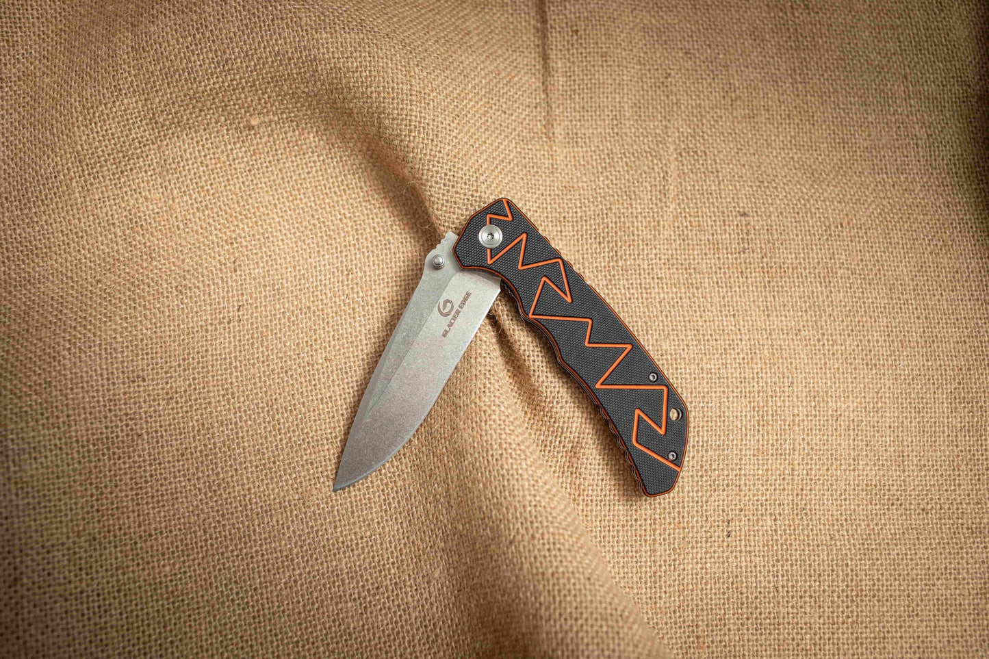 Textured G10 Folding EDC Knife – 5Cr14 Stonewashed Blade, Lightweight Outdoor Utility Tool