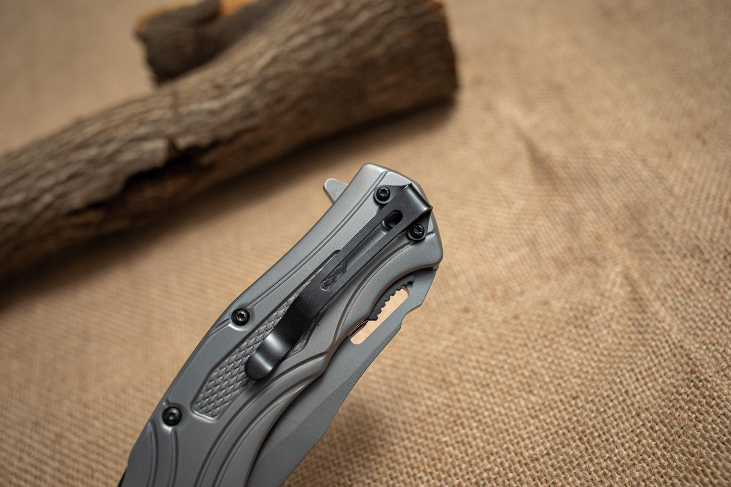 Tactical G10 Folding EDC Knife – Titanium Stonewashed 3Cr13 Blade, Lightweight Utility Tool