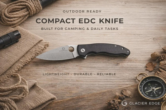Lightweight G10 Folding EDC Knife – 5Cr14 Steel, Stonewashed Blade, Compact Outdoor Utility Tool