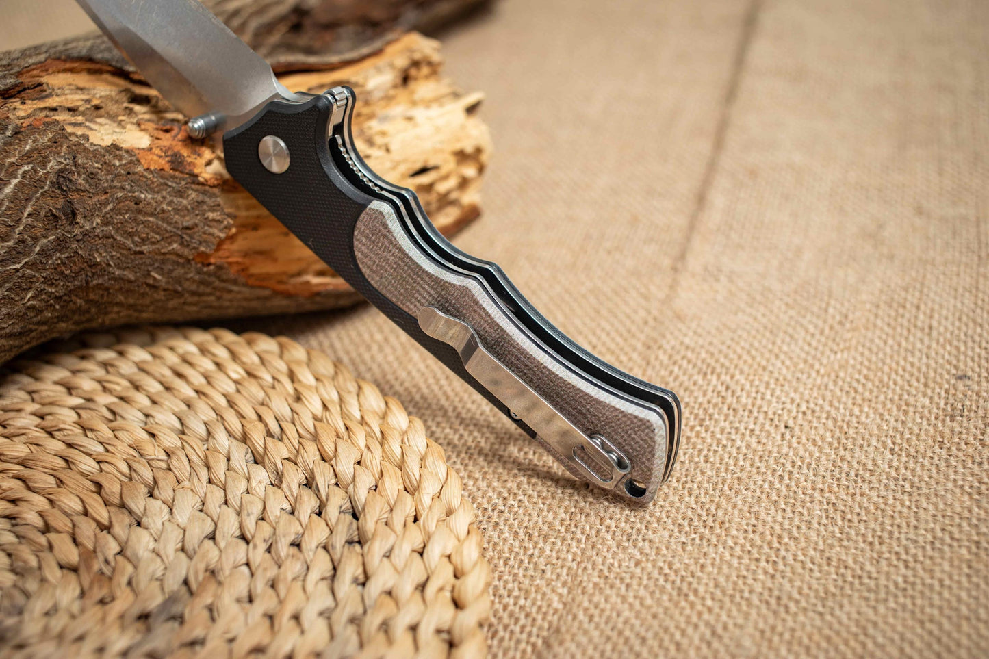 G10 Folding EDC Knife – 5Cr14 Stonewashed Blade, Lightweight Outdoor Utility Tool