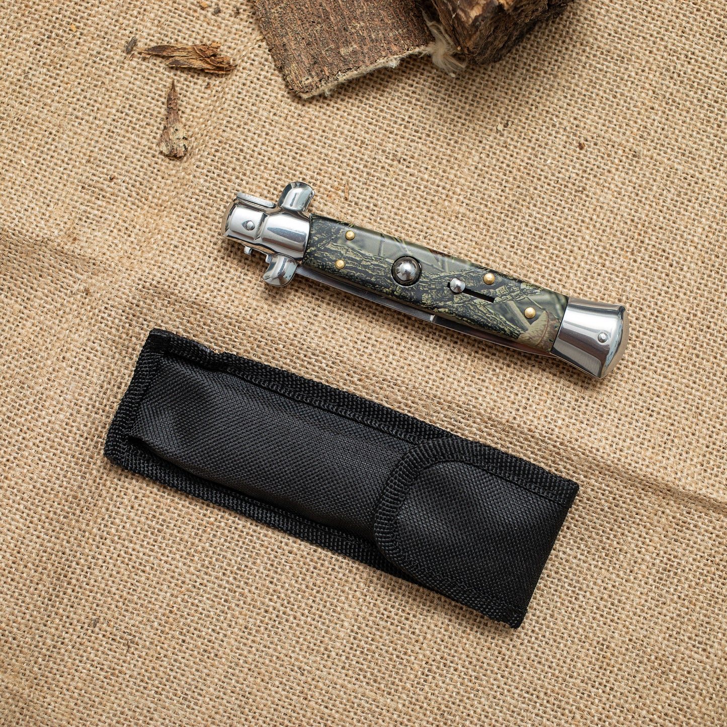 Camo Folding Knife – 3CR13 Steel Blade, Tactical Outdoor EDC Knife