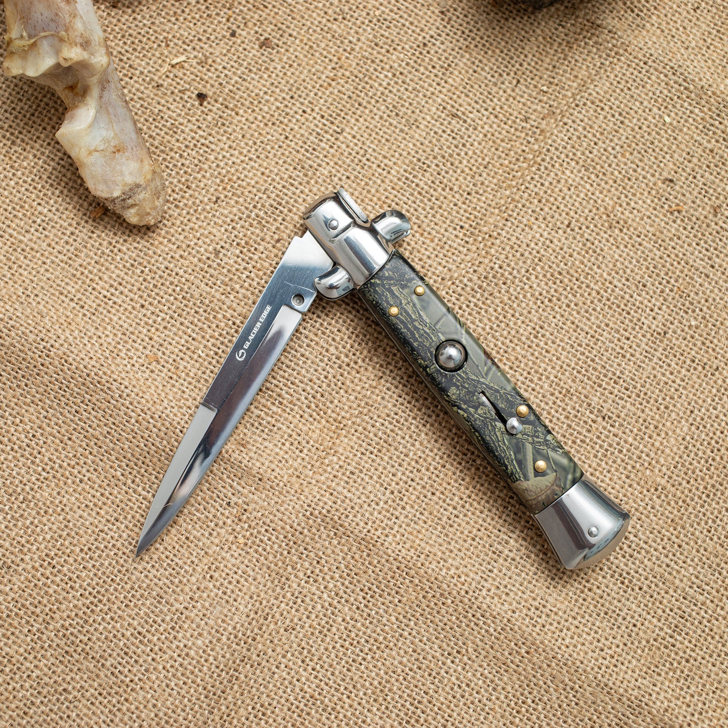 Camo Folding Knife – 3CR13 Steel Blade, Tactical Outdoor EDC Knife