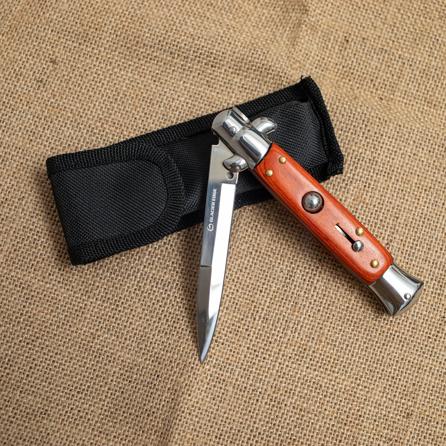 Wood Handle Folding Knife – 3CR13 Steel Pocket Knife, Classic EDC Knife