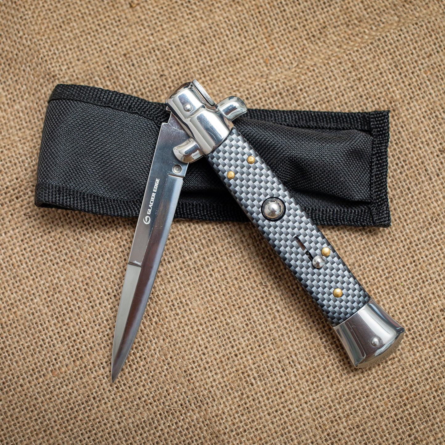 Carbon Fiber Folding Knife – 3CR13 Steel Blade, Tactical EDC Pocket Knife