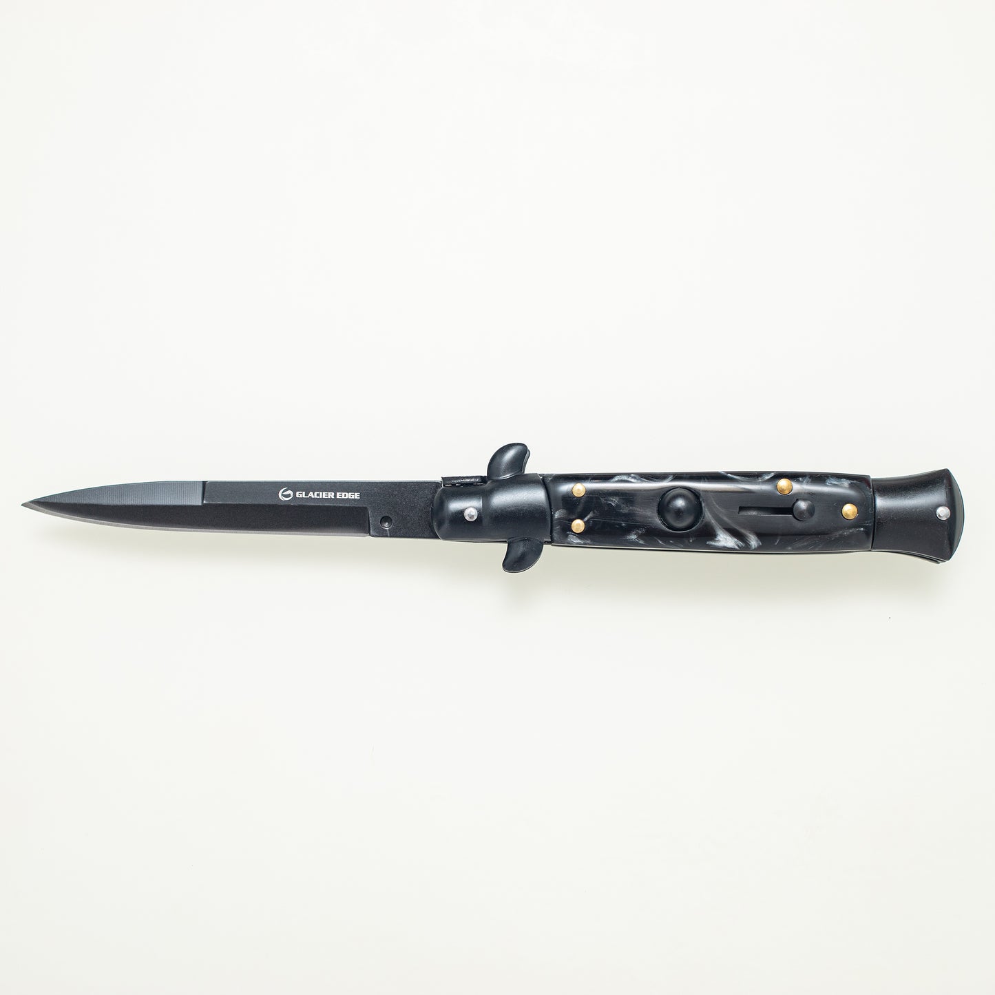 Black Folding Knife – 3CR13 Steel Blade, Resin Handle, EDC Pocket Knife for Everyday Carry