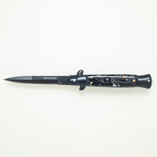 Black Folding Knife – 3CR13 Steel Blade, Resin Handle, EDC Pocket Knife for Everyday Carry