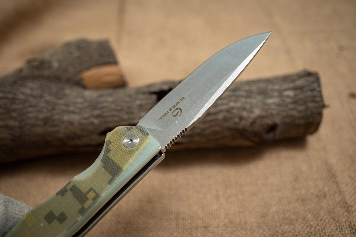 Premium G10 Folding EDC Knife – 5Cr14 Steel, Stonewashed Blade, Lightweight Outdoor Utility Tool