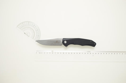 Lightweight Tactical EDC Folding Knife – G10 Handle, Stonewashed 5Cr14 Steel, Pocket Knife