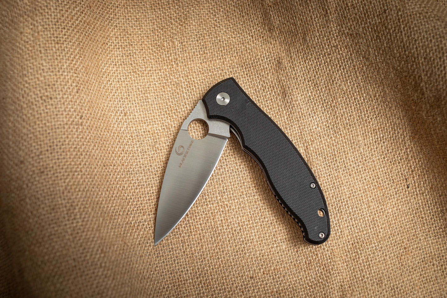 Lightweight G10 Folding EDC Knife – 5Cr14 Steel, Stonewashed Blade, Compact Outdoor Utility Tool