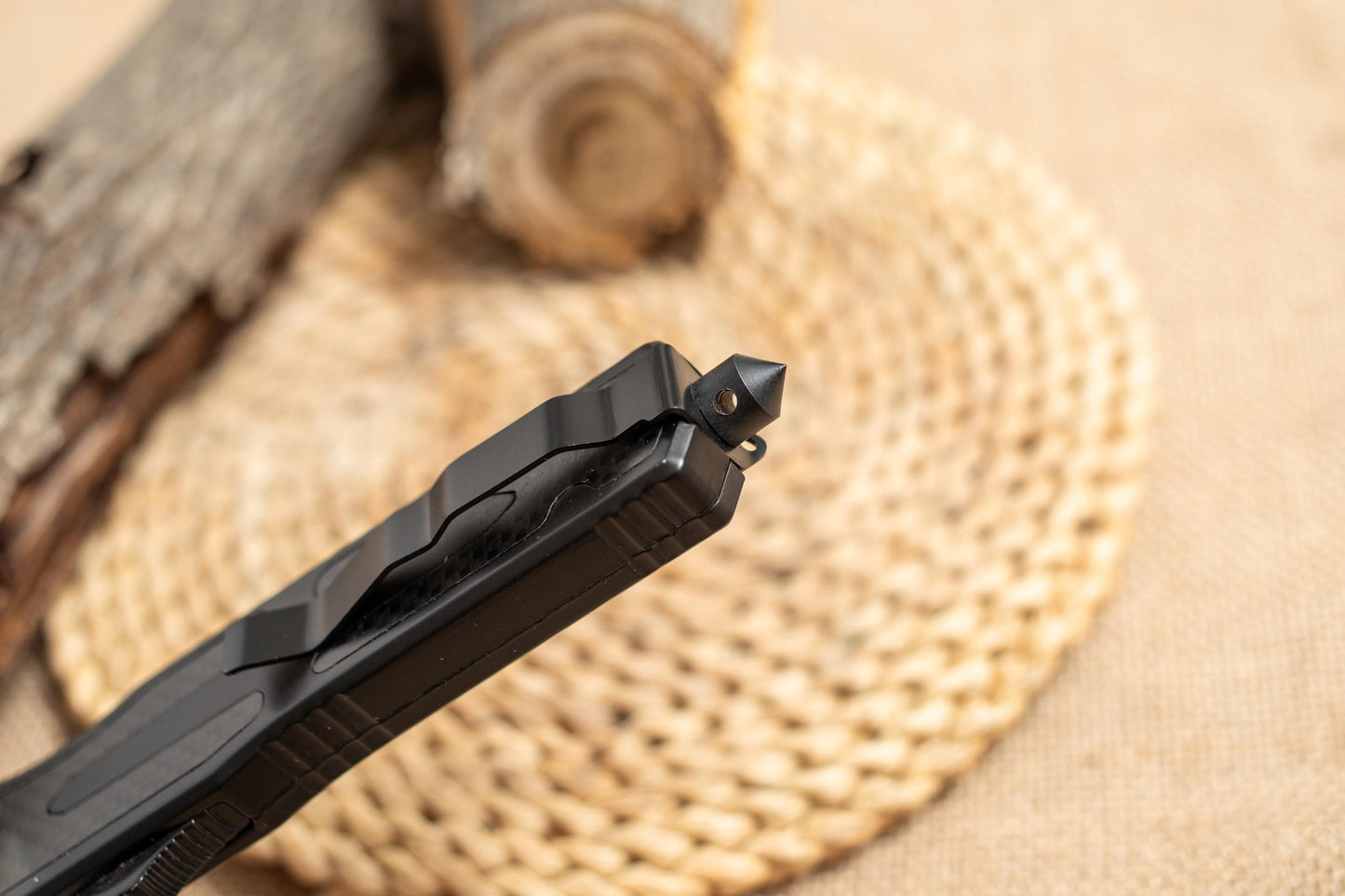 Premium Tactical EDC Knife – Carbon Fiber Handle, Razor Sharp 3Cr13 Steel, Fast Action Knife