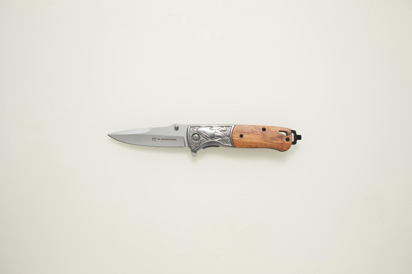 Olive Wood Handle Folding EDC Knife – Titanium Coated 3Cr13 Blade, Premium Pocket Knife