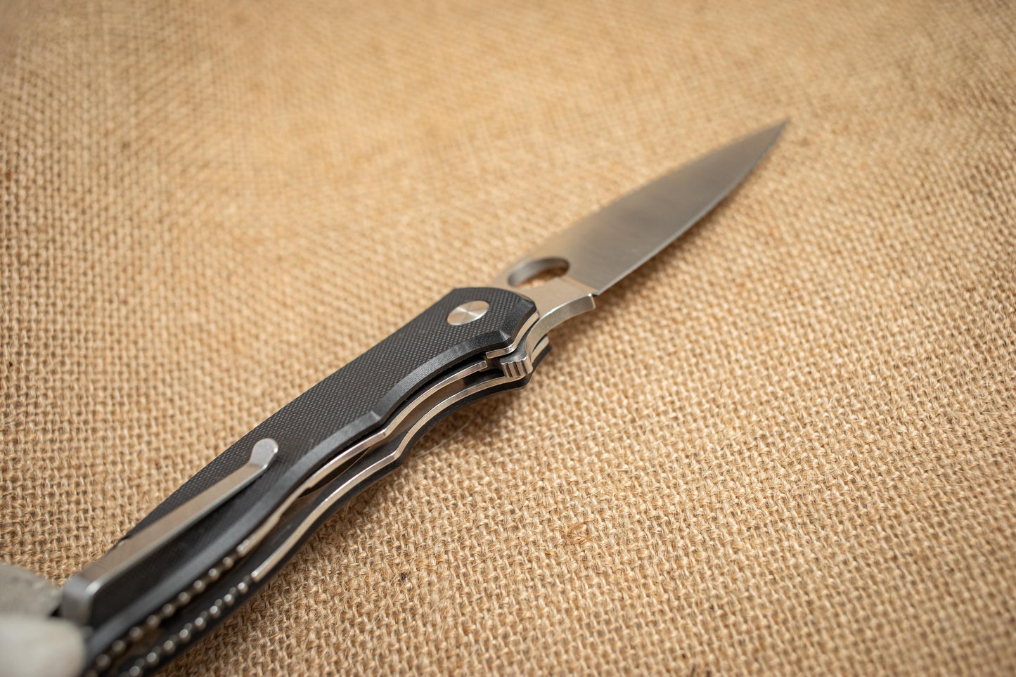 Lightweight G10 Folding EDC Knife – 5Cr14 Steel, Stonewashed Blade, Compact Outdoor Utility Tool