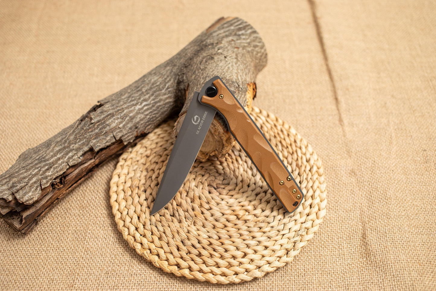 Lightweight Long Blade EDC Knife – Titanium Coated 5Cr14 Steel, G10 Handle, Outdoor Utility Tool