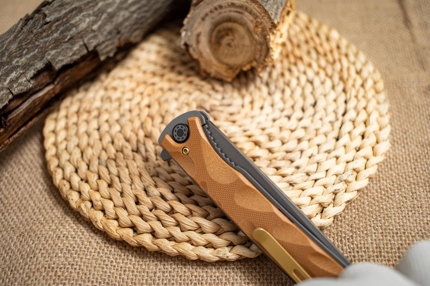 Lightweight Long Blade EDC Knife – Titanium Coated 5Cr14 Steel, G10 Handle, Outdoor Utility Tool