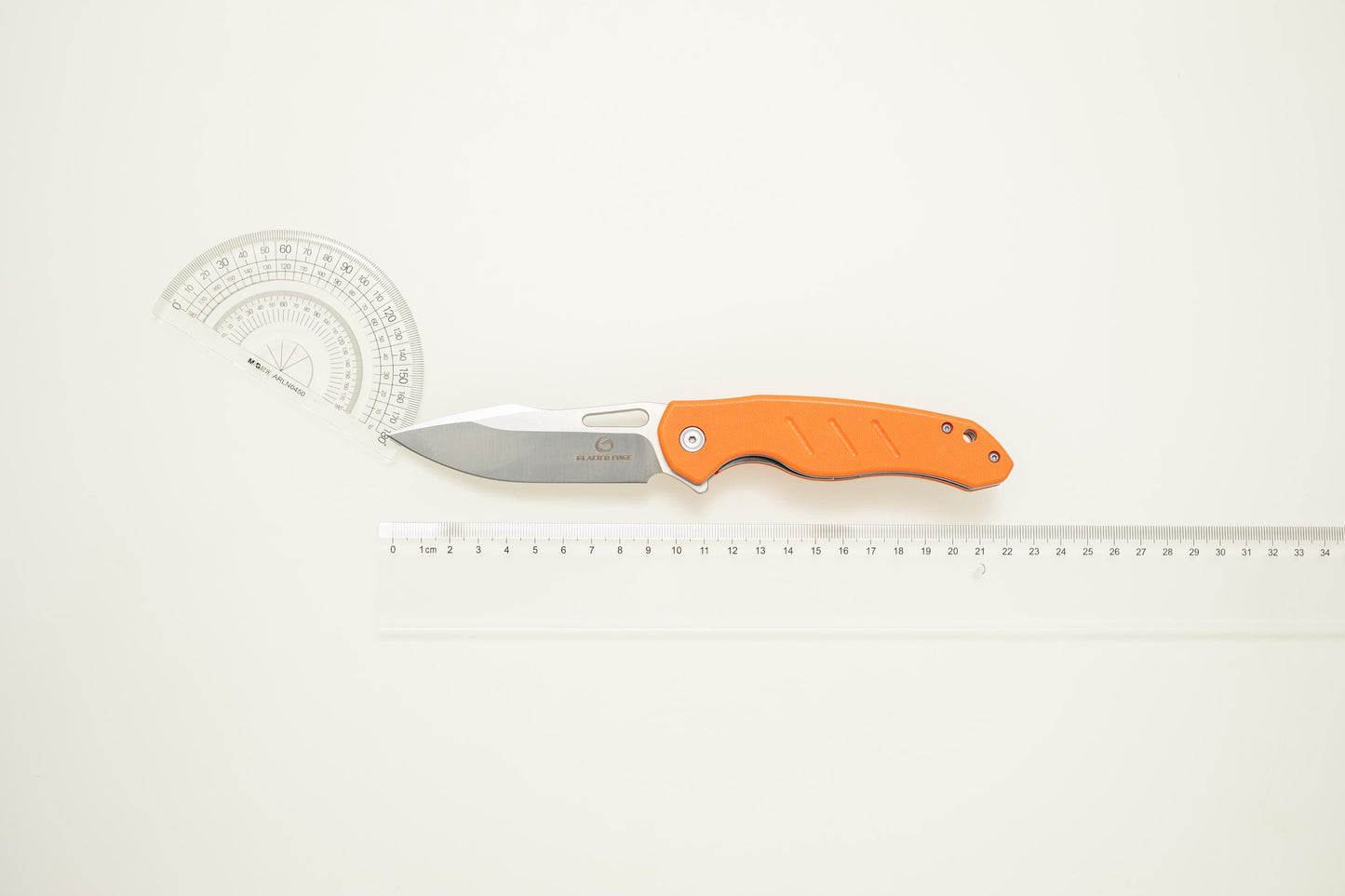 Bright Orange G10 Folding EDC Knife – 5Cr14 Steel Blade, Lightweight Outdoor Utility Tool