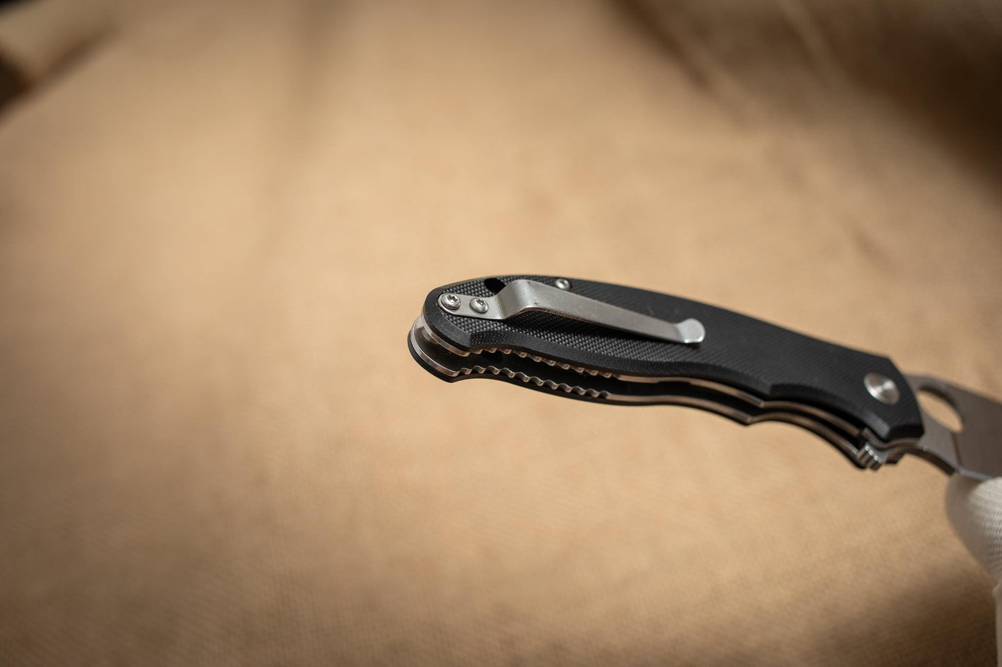 Lightweight G10 Folding EDC Knife – 5Cr14 Steel, Stonewashed Blade, Compact Outdoor Utility Tool
